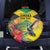 Personalized Jamaica Hummingbird Spare Tire Cover Tropical Flowers Grunge Flag - Wonder Print Shop