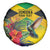 Personalized Jamaica Hummingbird Spare Tire Cover Tropical Flowers Grunge Flag - Wonder Print Shop