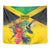 Personalized Jamaica Hummingbird Tapestry Tropical Flowers Grunge Flag - Wonder Print Shop