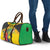 Personalized Jamaica Hummingbird Travel Bag Tropical Flowers Grunge Flag - Wonder Print Shop