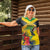Personalized Jamaica Hummingbird Women Polo Shirt Tropical Flowers Grunge Flag - Wonder Print Shop