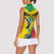 Personalized Jamaica Hummingbird Women Sleeveless Polo Shirt Tropical Flowers Grunge Flag - Wonder Print Shop
