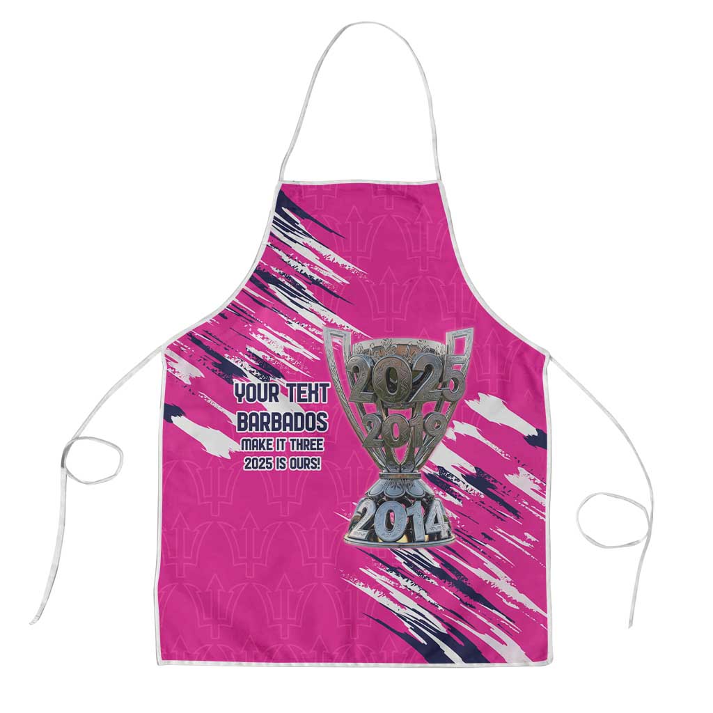 Caribbean Cricket Barbados Personalized Apron Make It Three 2025 is Ours - Wonder Print Shop