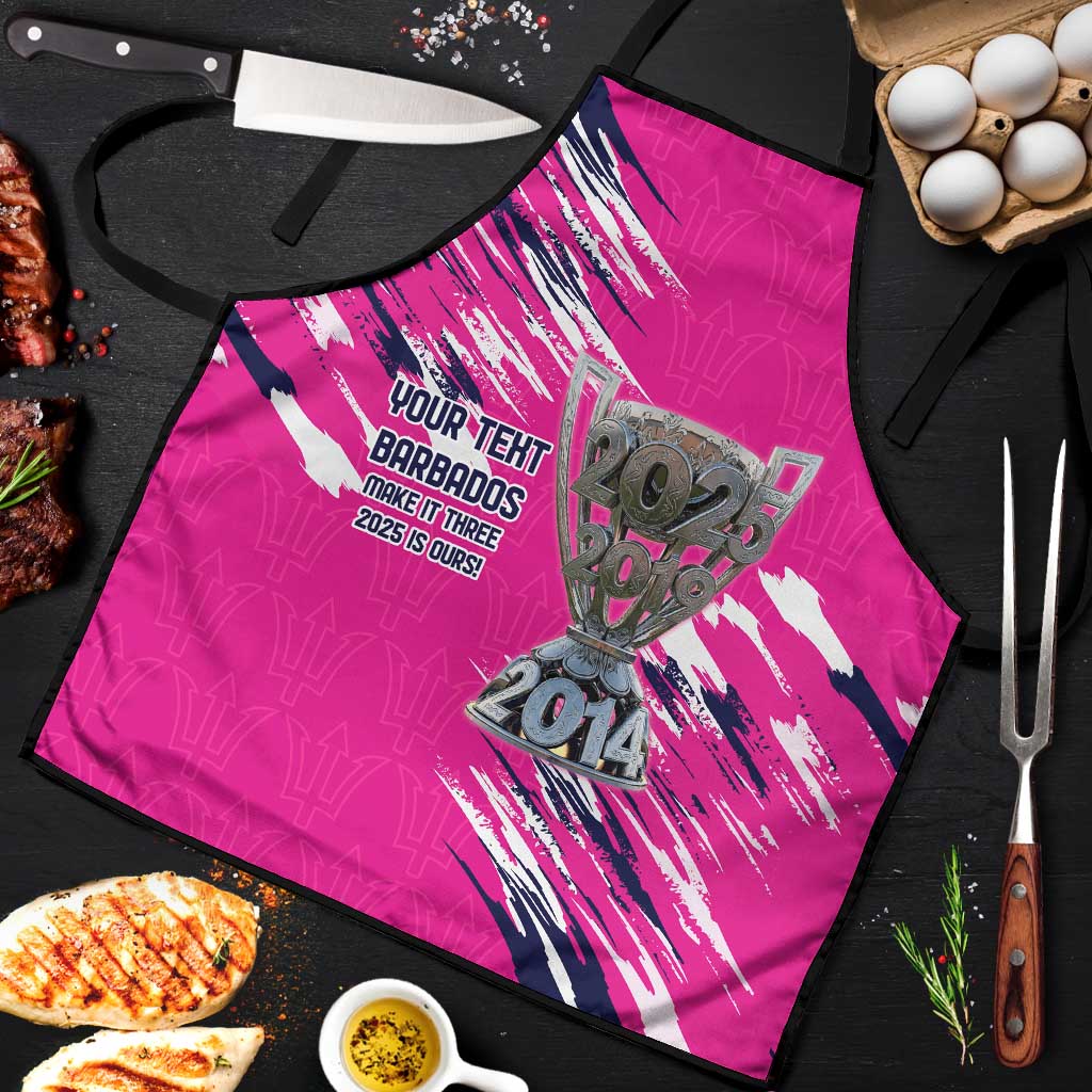 Caribbean Cricket Barbados Personalized Apron Make It Three 2025 is Ours - Wonder Print Shop