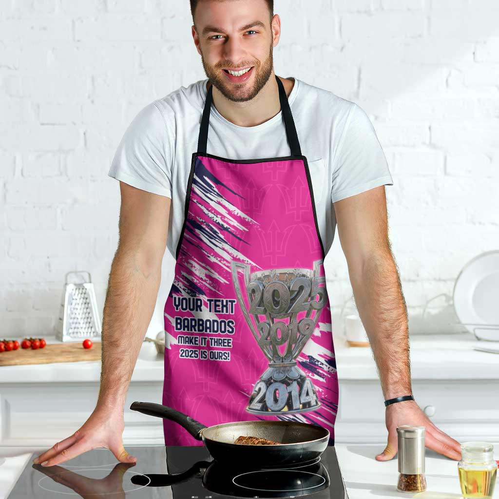 Caribbean Cricket Barbados Personalized Apron Make It Three 2025 is Ours - Wonder Print Shop