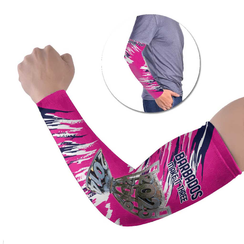Caribbean Cricket Barbados Personalized Arm Sleeves Make It Three 2025 is Ours - Wonder Print Shop