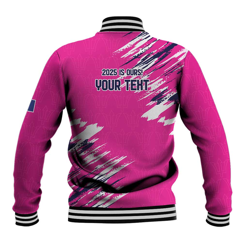 Caribbean Cricket Barbados Personalized Baseball Jacket Make It Three 2025 is Ours - Wonder Print Shop