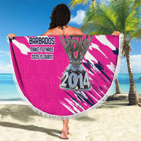 Caribbean Cricket Barbados Personalized Beach Blanket Make It Three 2025 is Ours - Wonder Print Shop
