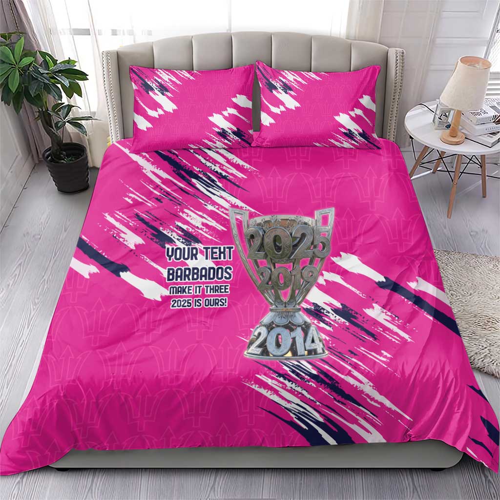Caribbean Cricket Barbados Personalized Bedding Set Make It Three 2025 is Ours - Wonder Print Shop