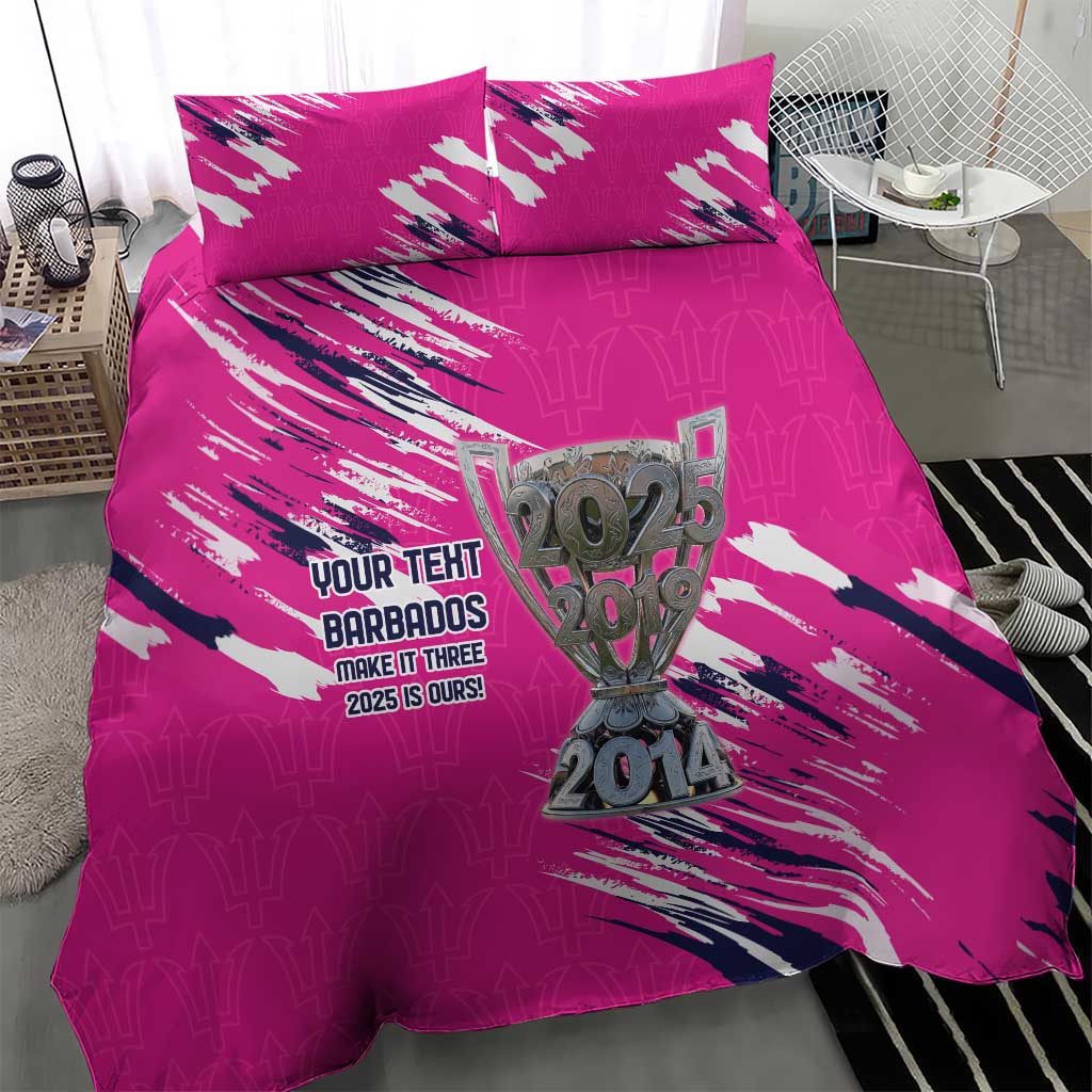 Caribbean Cricket Barbados Personalized Bedding Set Make It Three 2025 is Ours - Wonder Print Shop