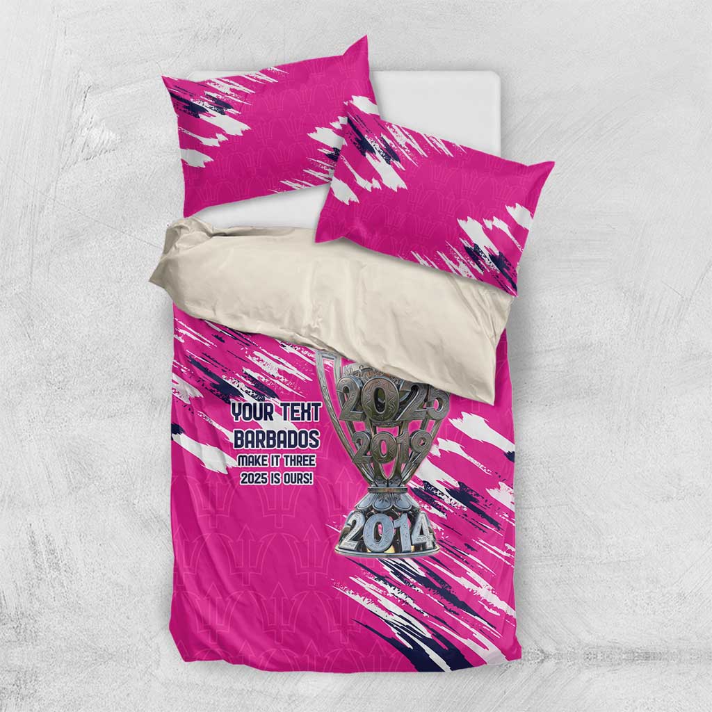 Caribbean Cricket Barbados Personalized Bedding Set Make It Three 2025 is Ours - Wonder Print Shop
