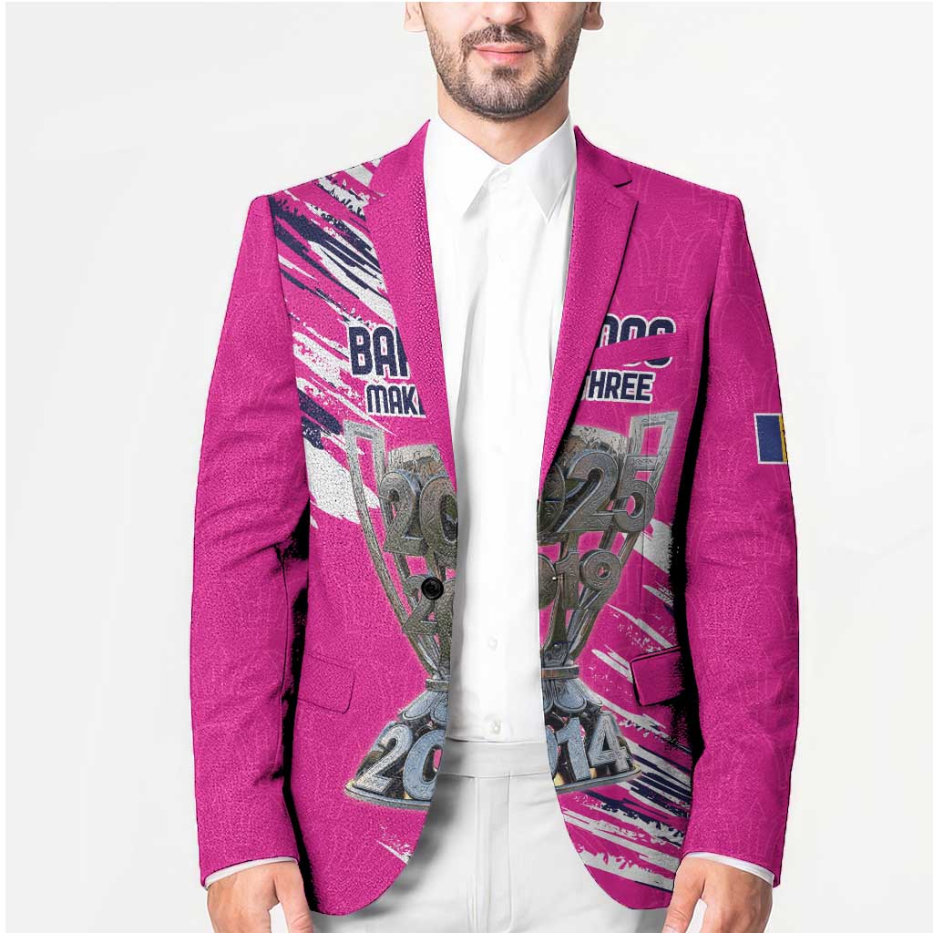 Caribbean Cricket Barbados Personalized Blazer Make It Three 2025 is Ours - Wonder Print Shop