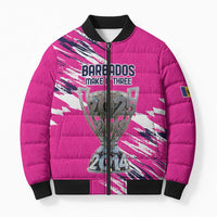 Caribbean Cricket Barbados Personalized Bomber Puffer Jacket Make It Three 2025 is Ours - Wonder Print Shop