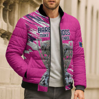 Caribbean Cricket Barbados Personalized Bomber Puffer Jacket Make It Three 2025 is Ours - Wonder Print Shop