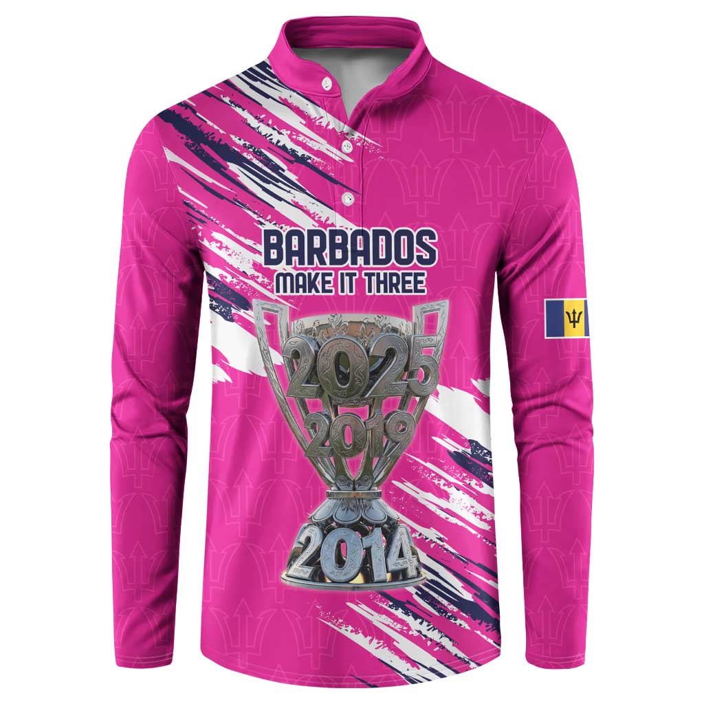 Caribbean Cricket Barbados Personalized Button Sweatshirt Make It Three 2025 is Ours - Wonder Print Shop