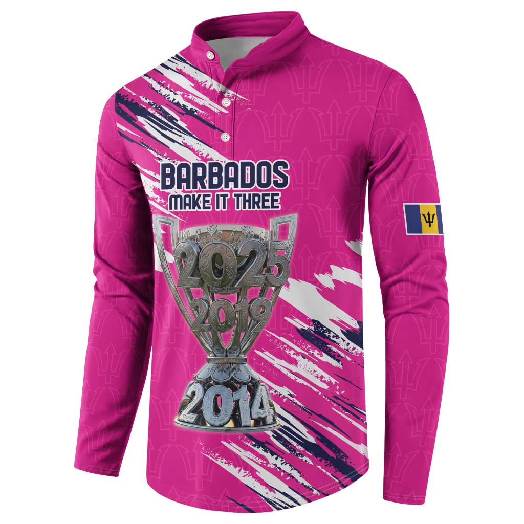 Caribbean Cricket Barbados Personalized Button Sweatshirt Make It Three 2025 is Ours - Wonder Print Shop