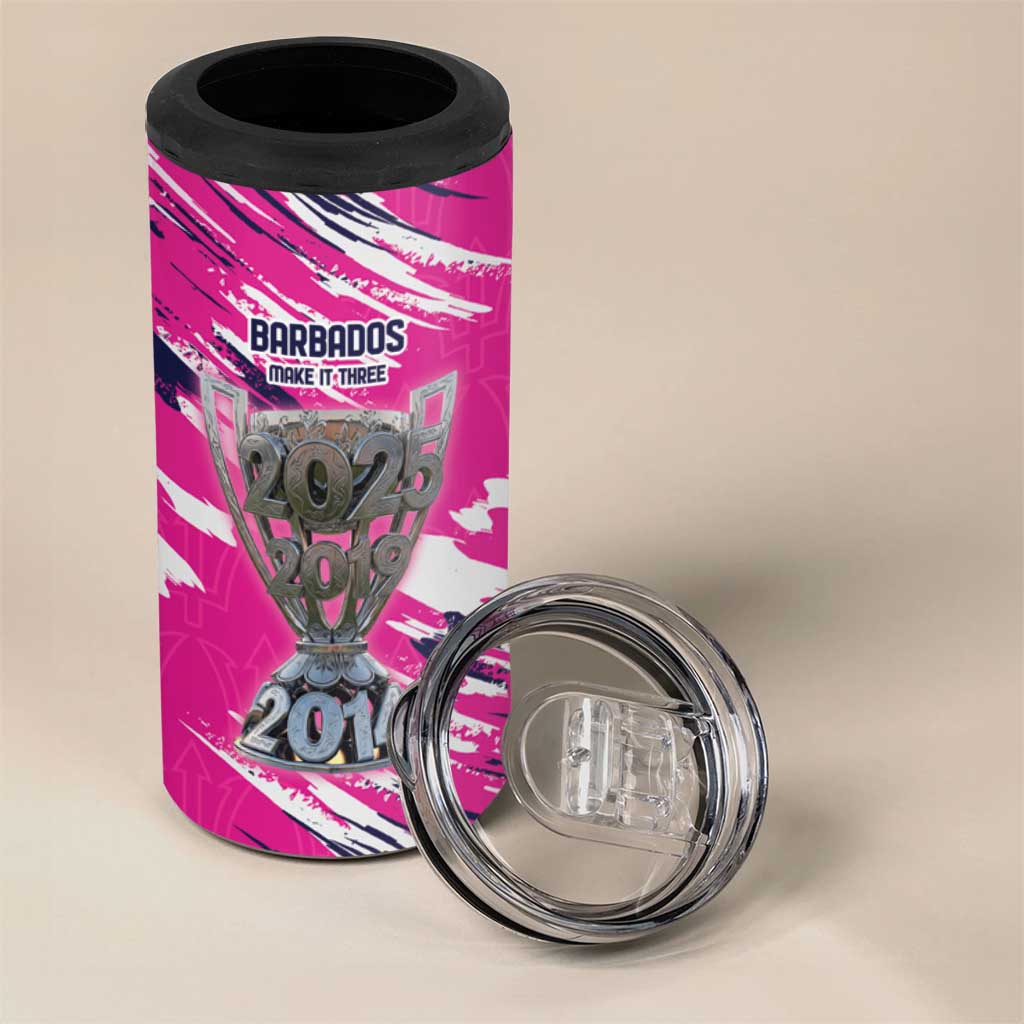Caribbean Cricket Barbados Personalized 4 in 1 Can Cooler Tumbler Make It Three 2025 is Ours - Wonder Print Shop
