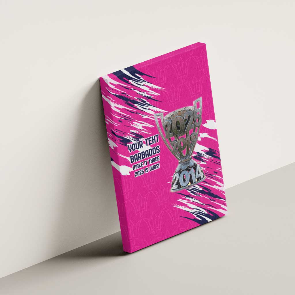 Caribbean Cricket Barbados Personalized Canvas Wall Art Make It Three 2025 is Ours - Wonder Print Shop