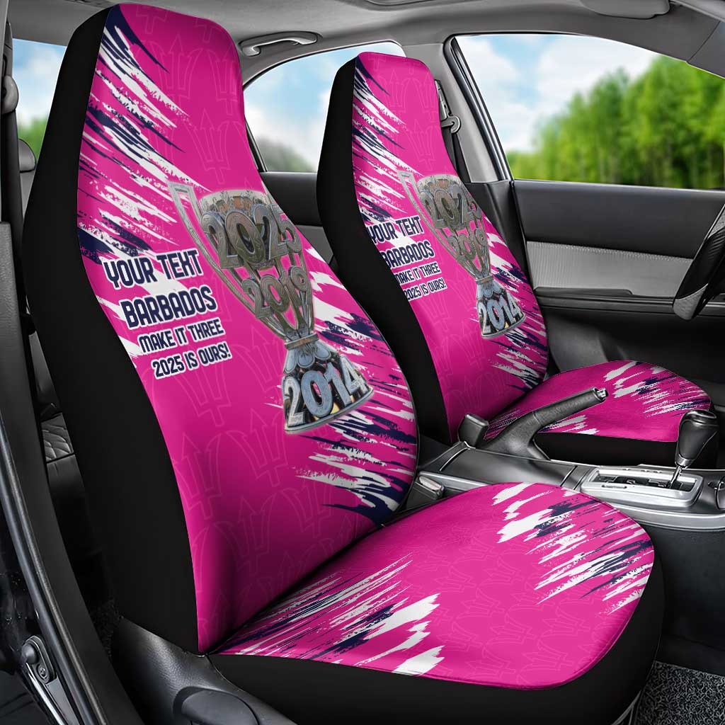 Caribbean Cricket Barbados Personalized Car Seat Cover Make It Three 2025 is Ours - Wonder Print Shop