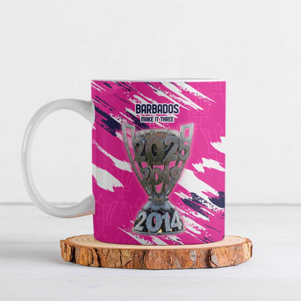 Caribbean Cricket Barbados Personalized Ceramic Mug Make It Three 2025 is Ours - Wonder Print Shop