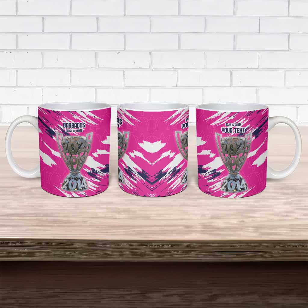 Caribbean Cricket Barbados Personalized Ceramic Mug Make It Three 2025 is Ours - Wonder Print Shop