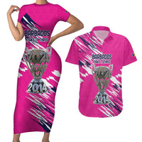 Caribbean Cricket Barbados Personalized Couples Matching Short Sleeve Bodycon Dress and Hawaiian Shirt Make It Three 2025 is Ours - Wonder Print Shop