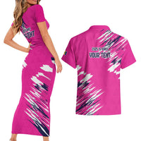 Caribbean Cricket Barbados Personalized Couples Matching Short Sleeve Bodycon Dress and Hawaiian Shirt Make It Three 2025 is Ours - Wonder Print Shop