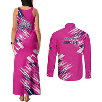 Caribbean Cricket Barbados Personalized Couples Matching Tank Maxi Dress and Long Sleeve Button Shirt Make It Three 2025 is Ours - Wonder Print Shop