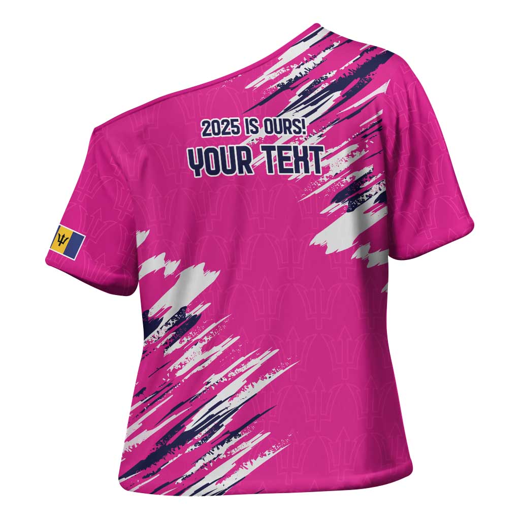 Caribbean Cricket Barbados Personalized Cross Shoulder Shirt Make It Three 2025 is Ours - Wonder Print Shop