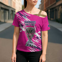 Caribbean Cricket Barbados Personalized Cross Shoulder Shirt Make It Three 2025 is Ours - Wonder Print Shop