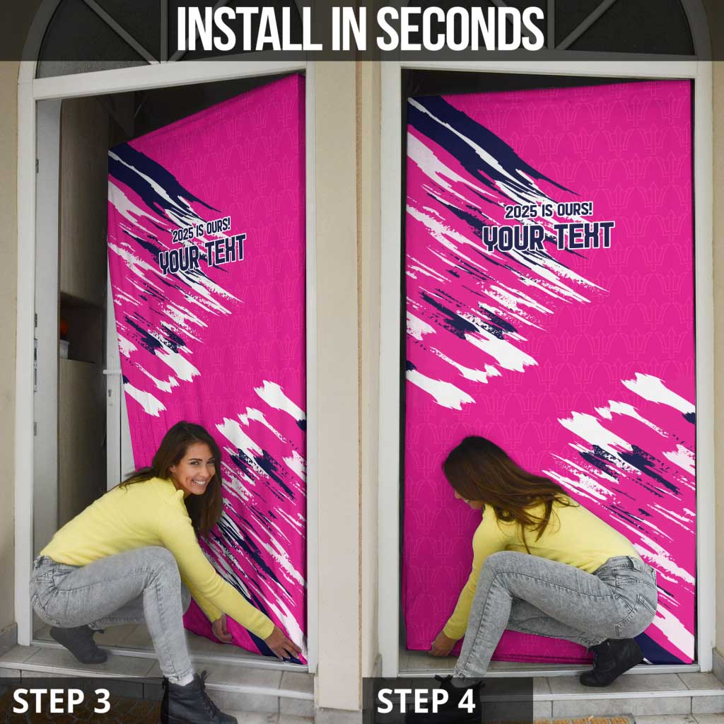 Caribbean Cricket Barbados Personalized Door Cover Make It Three 2025 is Ours - Wonder Print Shop