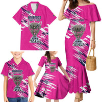 Caribbean Cricket Barbados Personalized Family Matching Mermaid Dress and Hawaiian Shirt Make It Three 2025 is Ours - Wonder Print Shop