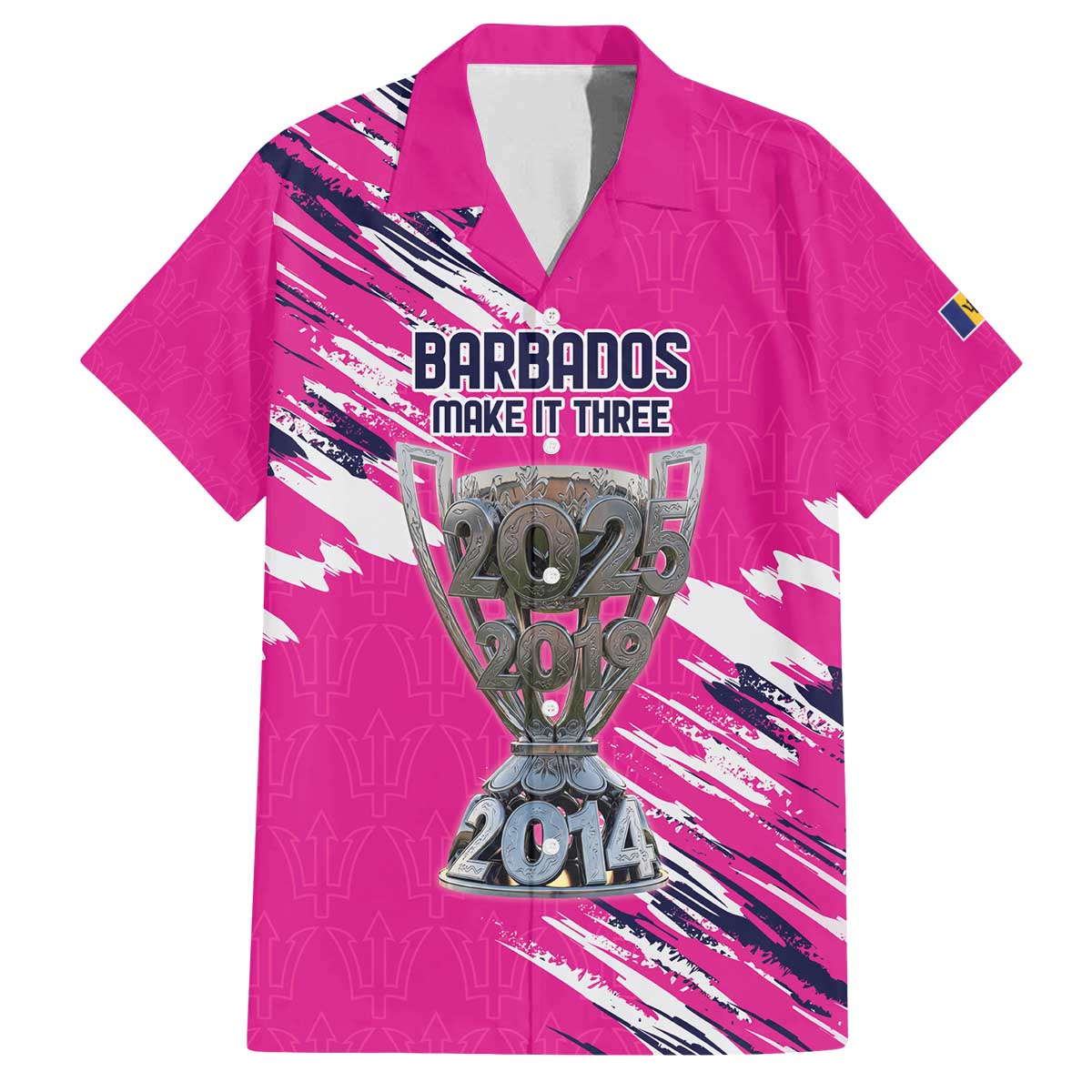 Caribbean Cricket Barbados Personalized Family Matching Off The Shoulder Long Sleeve Dress and Hawaiian Shirt Make It Three 2025 is Ours - Wonder Print Shop