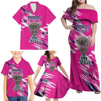 Caribbean Cricket Barbados Personalized Family Matching Off Shoulder Maxi Dress and Hawaiian Shirt Make It Three 2025 is Ours - Wonder Print Shop