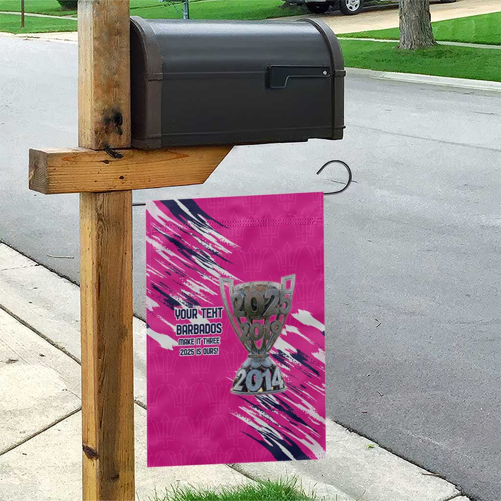 Caribbean Cricket Barbados Personalized Garden Flag Make It Three 2025 is Ours - Wonder Print Shop