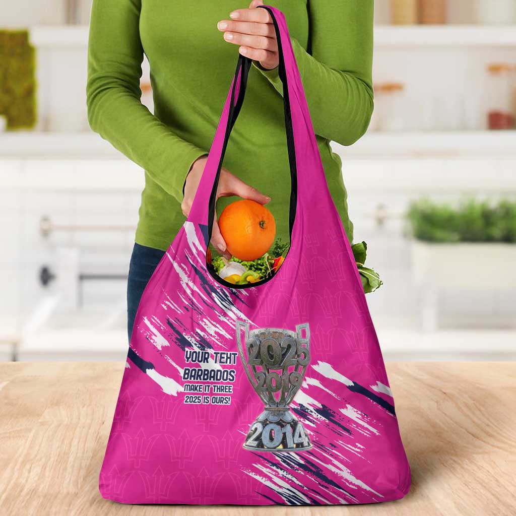 Caribbean Cricket Barbados Personalized Grocery Bag Make It Three 2025 is Ours - Wonder Print Shop