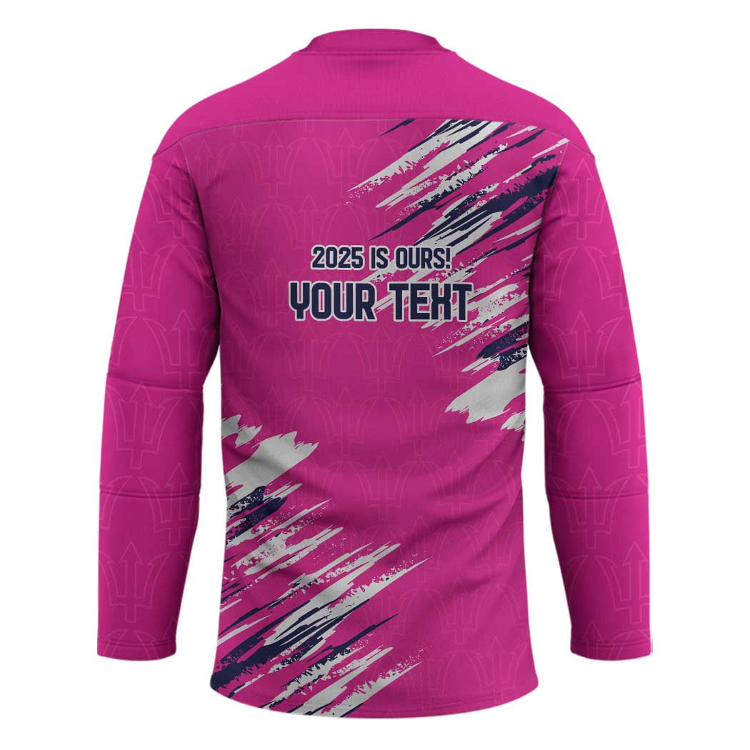 Caribbean Cricket Barbados Personalized Hockey Jersey Make It Three 2025 is Ours - Wonder Print Shop