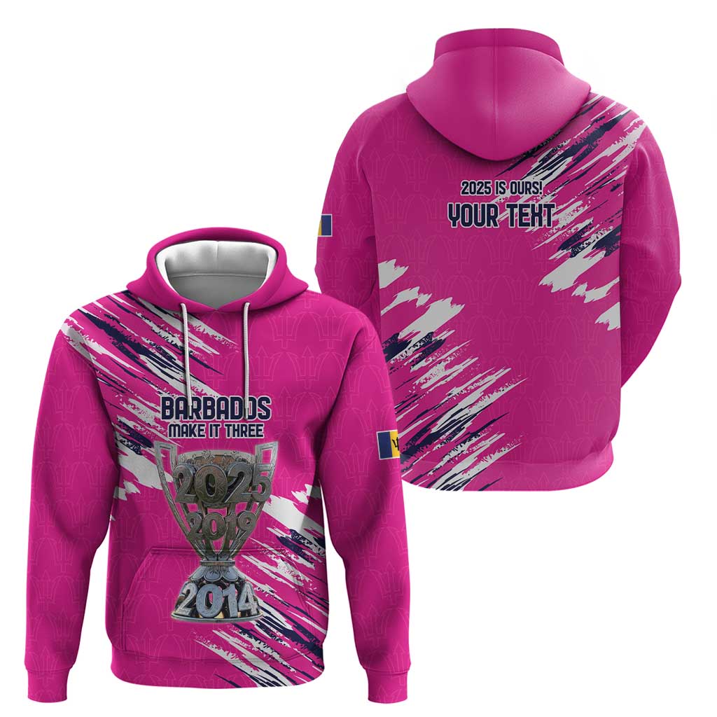 Caribbean Cricket Barbados Personalized Hoodie Make It Three 2025 is Ours - Wonder Print Shop