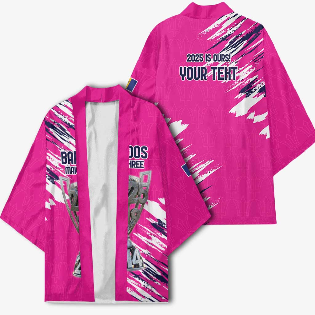 Caribbean Cricket Barbados Personalized Kimono Make It Three 2025 is Ours - Wonder Print Shop