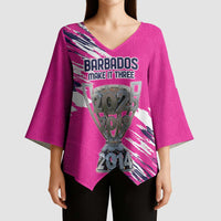 Caribbean Cricket Barbados Personalized Kimono Sleeve Blouse Make It Three 2025 is Ours - Wonder Print Shop