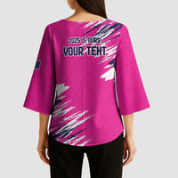 Caribbean Cricket Barbados Personalized Kimono Sleeve Blouse Make It Three 2025 is Ours - Wonder Print Shop
