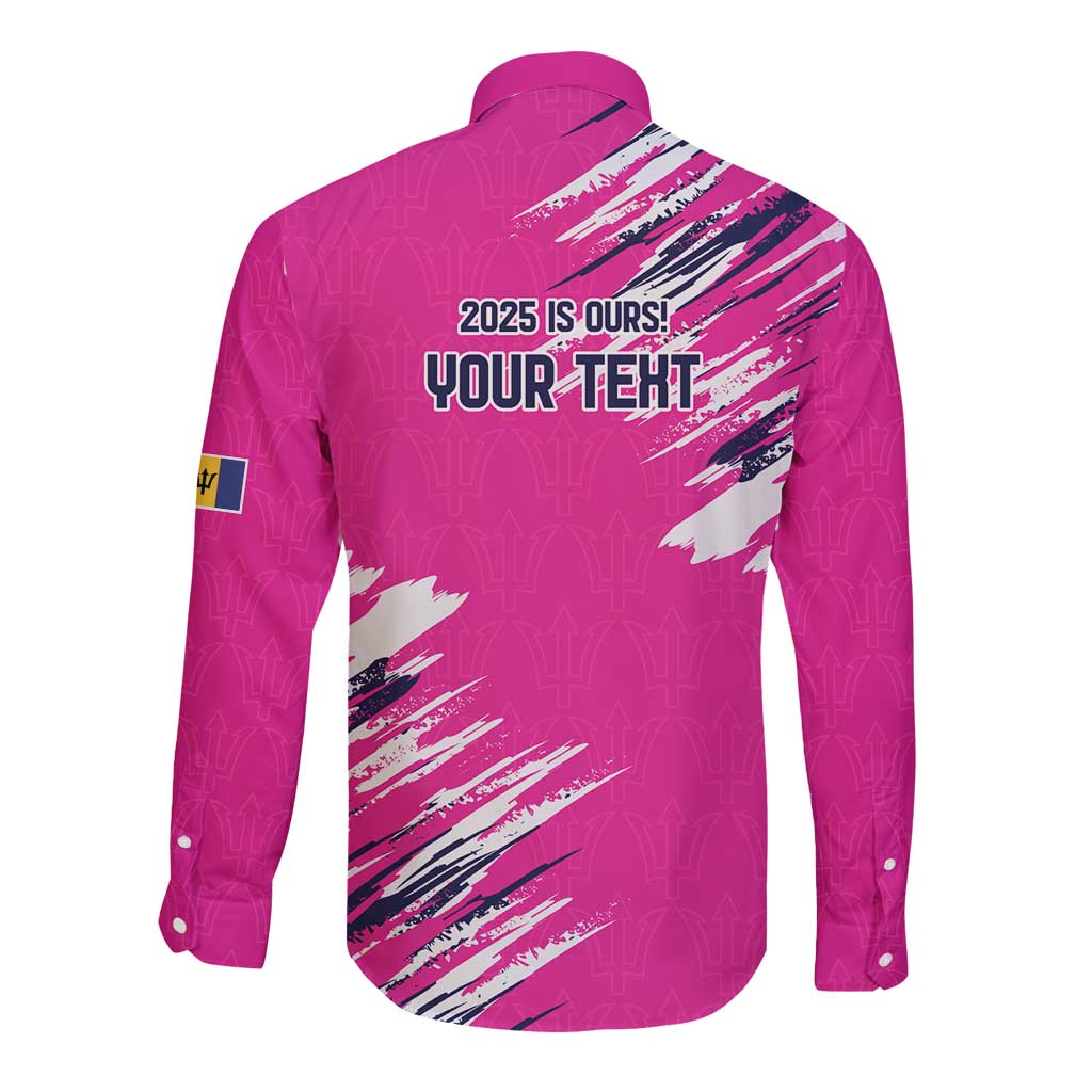 Caribbean Cricket Barbados Personalized Long Sleeve Button Shirt Make It Three 2025 is Ours - Wonder Print Shop