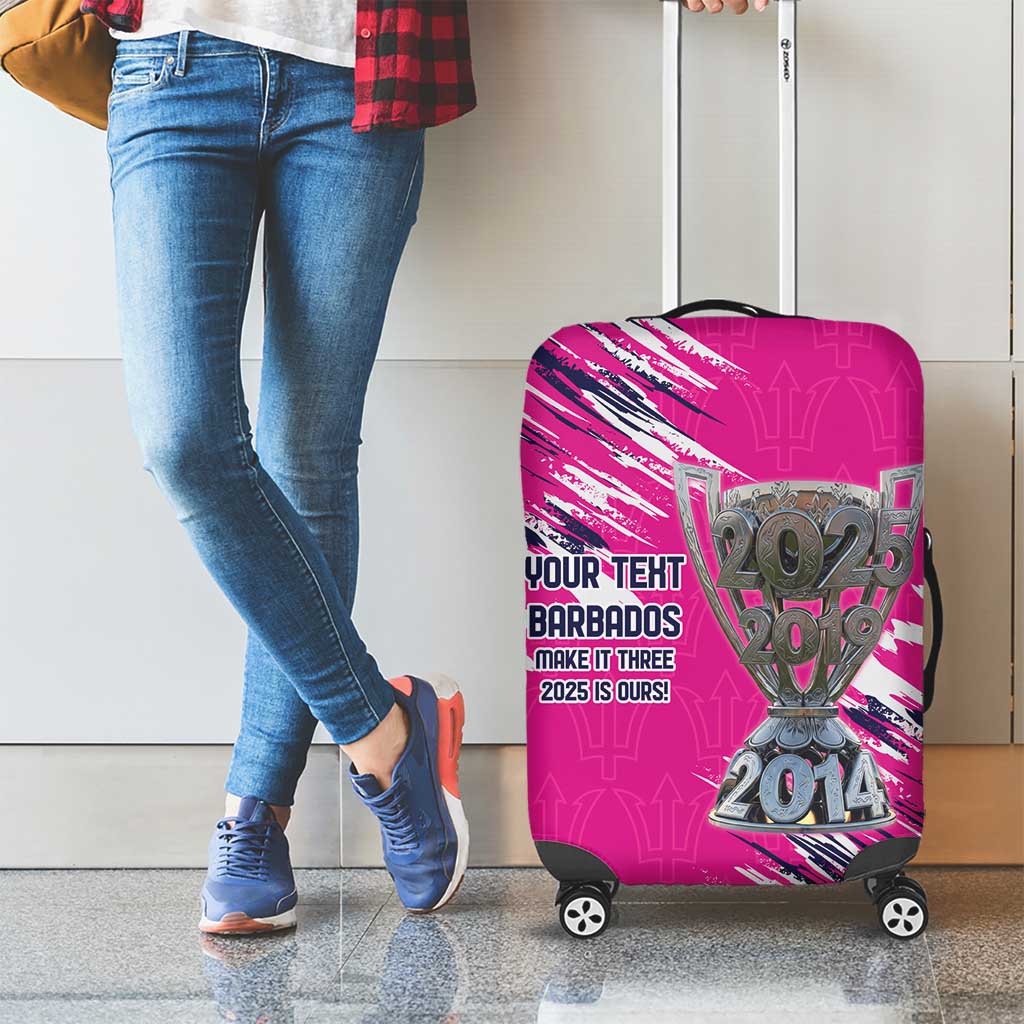 Caribbean Cricket Barbados Personalized Luggage Cover Make It Three 2025 is Ours - Wonder Print Shop