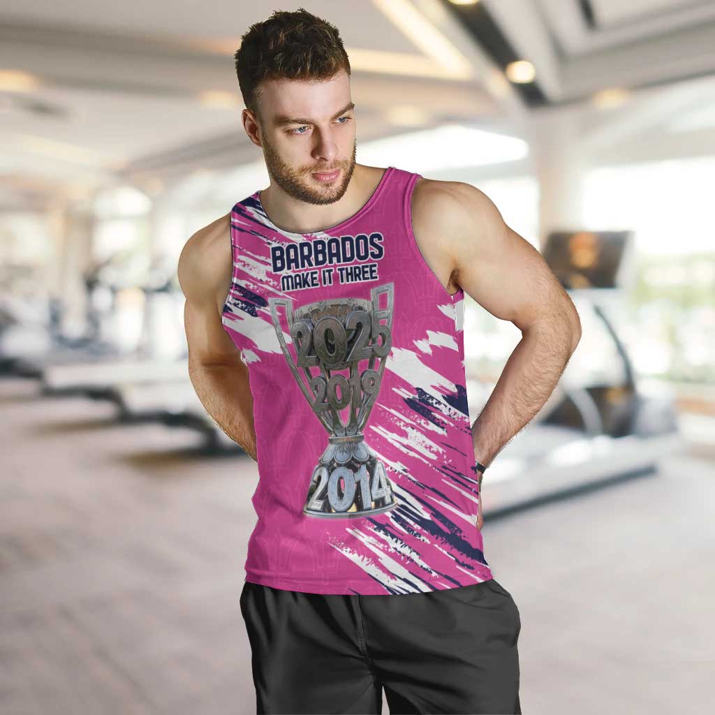 Caribbean Cricket Barbados Personalized Men Tank Top Make It Three 2025 is Ours - Wonder Print Shop