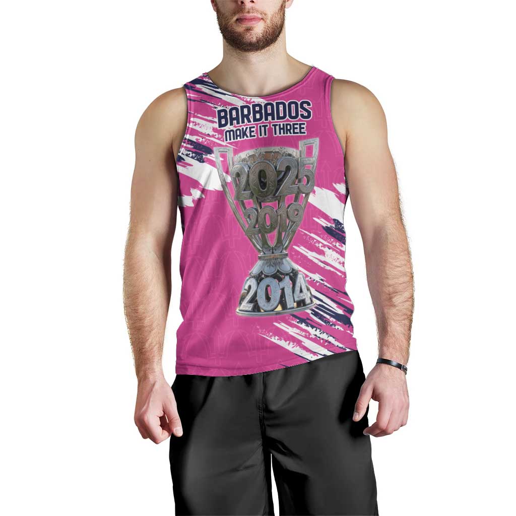 Caribbean Cricket Barbados Personalized Men Tank Top Make It Three 2025 is Ours - Wonder Print Shop
