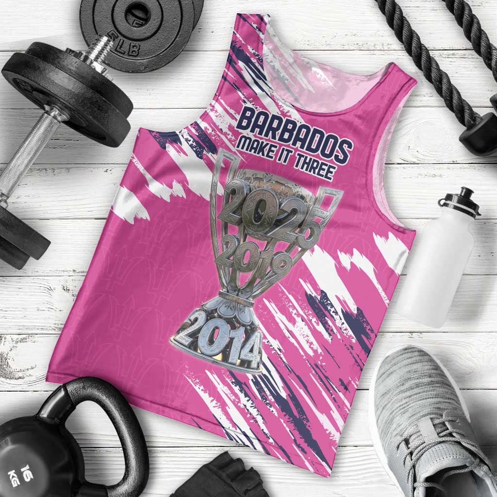 Caribbean Cricket Barbados Personalized Men Tank Top Make It Three 2025 is Ours - Wonder Print Shop