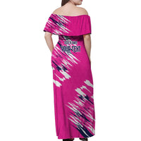 Caribbean Cricket Barbados Personalized Off Shoulder Maxi Dress Make It Three 2025 is Ours - Wonder Print Shop