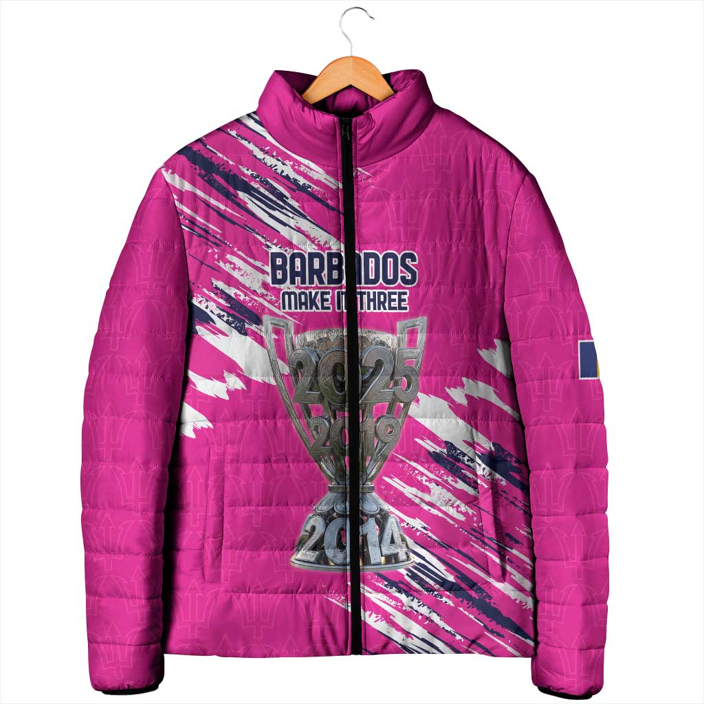 Caribbean Cricket Barbados Personalized Padded Jacket Make It Three 2025 is Ours - Wonder Print Shop