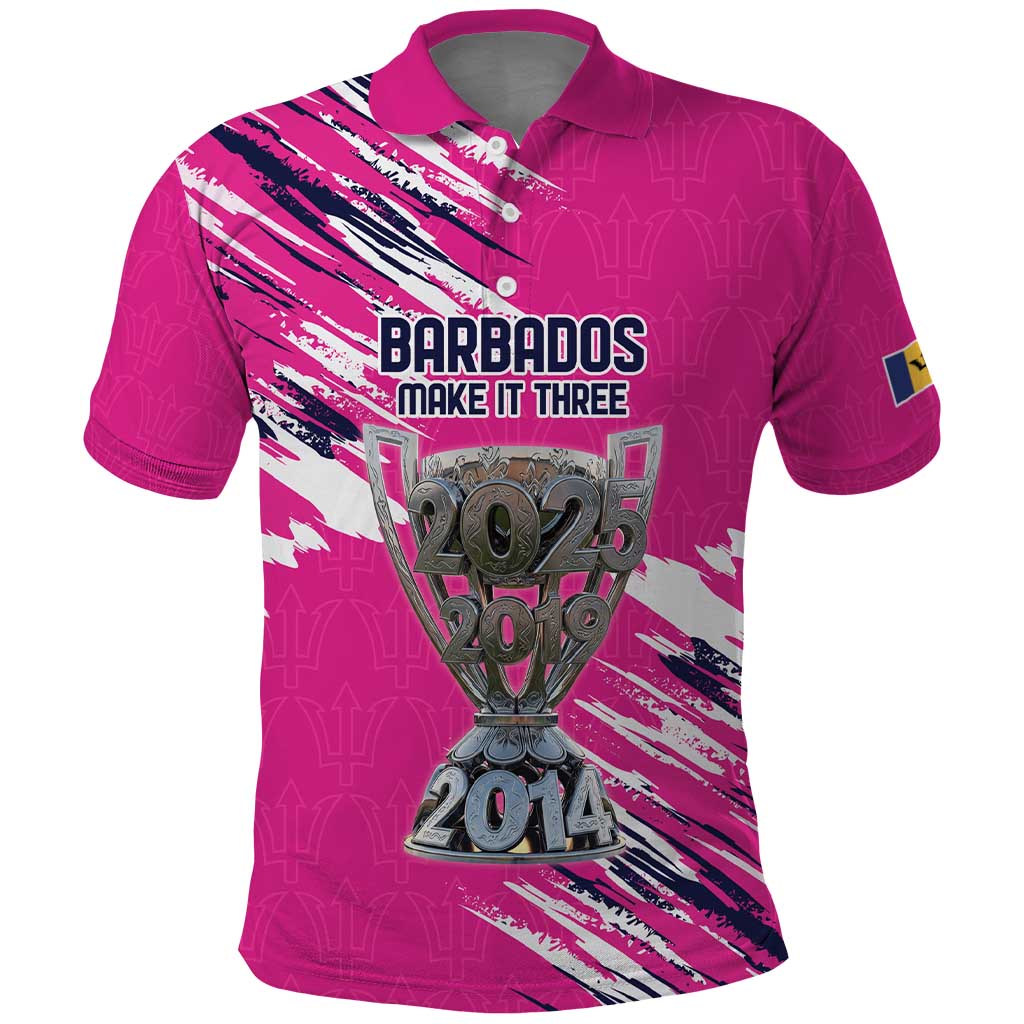 Caribbean Cricket Barbados Personalized Polo Shirt Make It Three 2025 is Ours - Wonder Print Shop