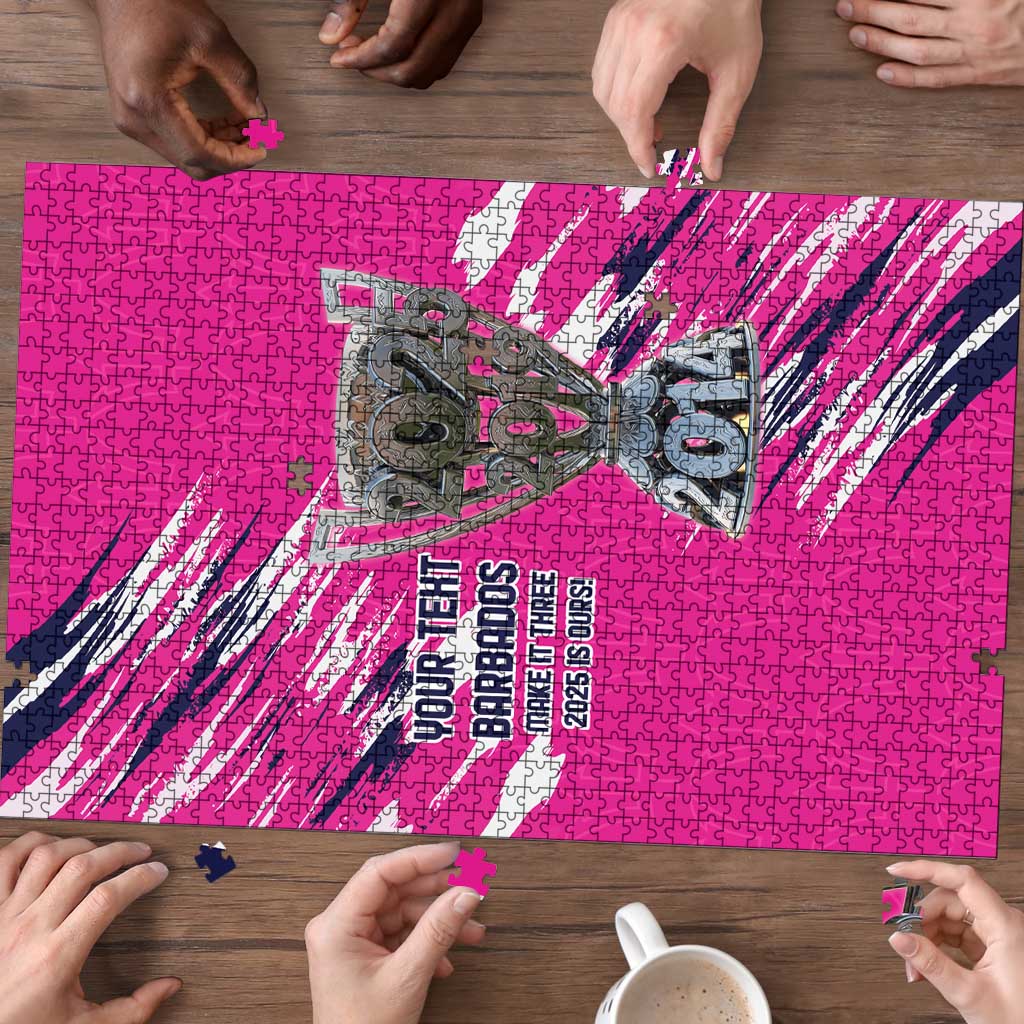 Caribbean Cricket Barbados Personalized Puzzle Make It Three 2025 is Ours - Wonder Print Shop